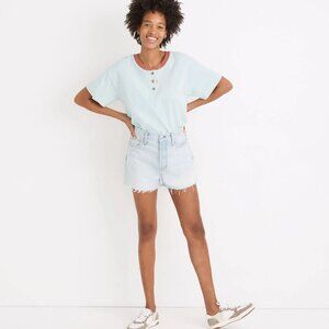 Madewell The Momjean Short in Fitzgerald Stone Wash Size 27